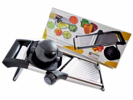 Mandolina multitaglio inox regolabile con proteggi dita