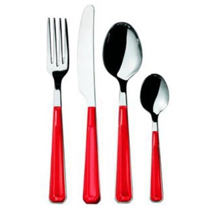 Set 24 Posate Belle Epoque Rosso